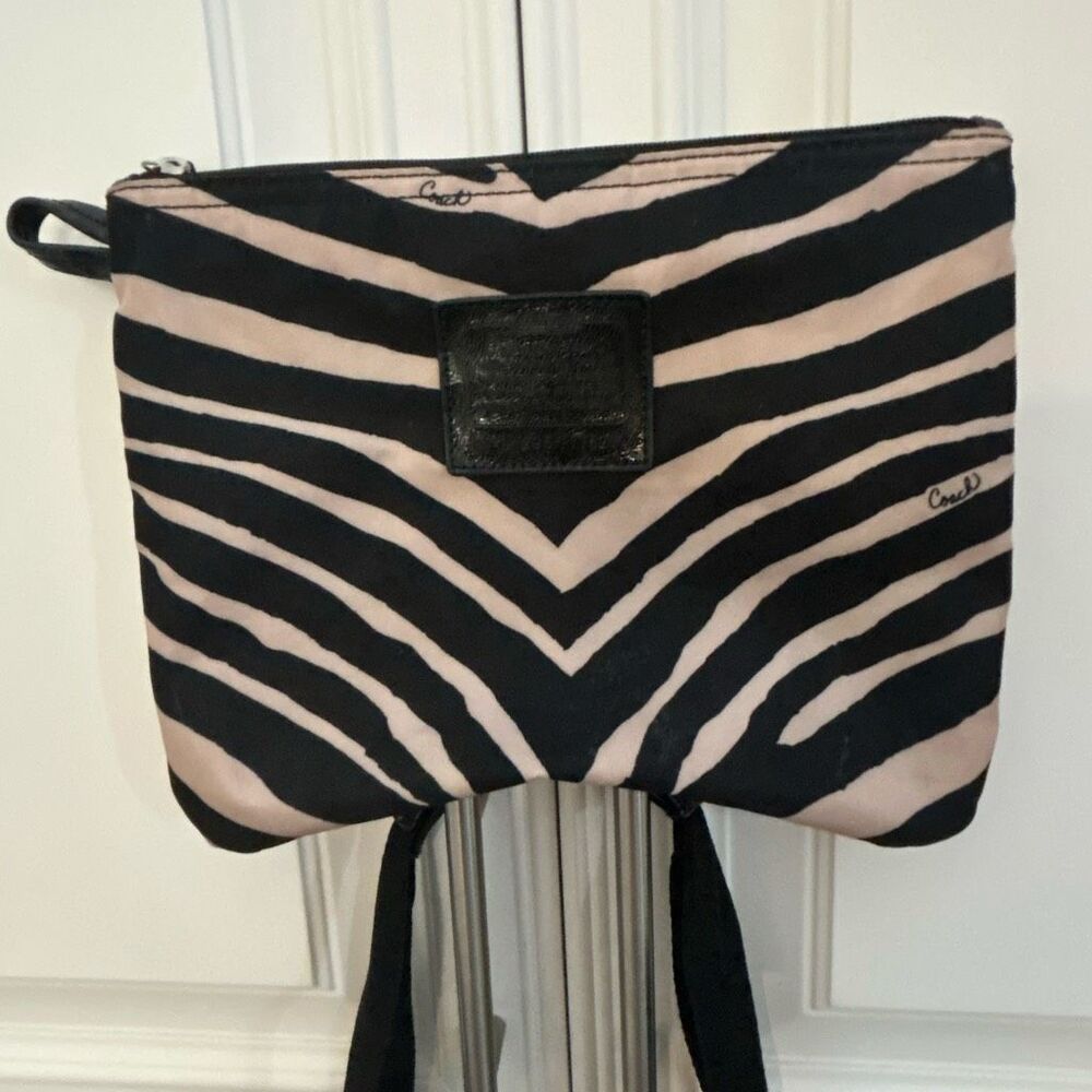 COACH Zebra Print Tote Bag with Bonus Bag - Picture 2 of 9